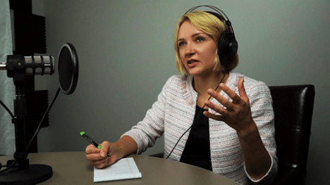 Halie Morris - Everyday Business Solutions Podcast Host speaking with guest